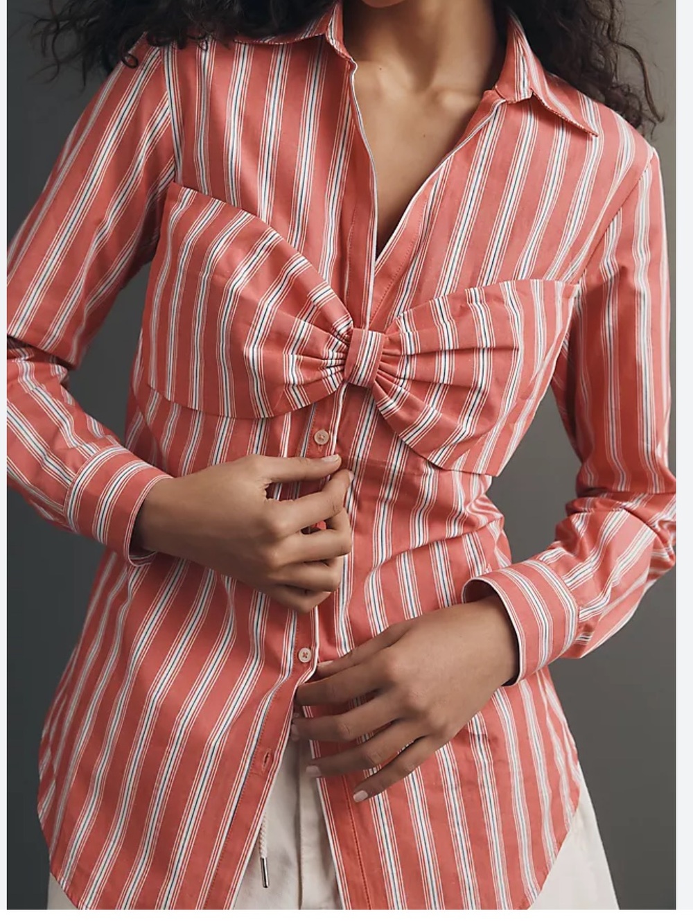 Maeve Bow Long-Sleeve
Buttondown Top | Anthropologie